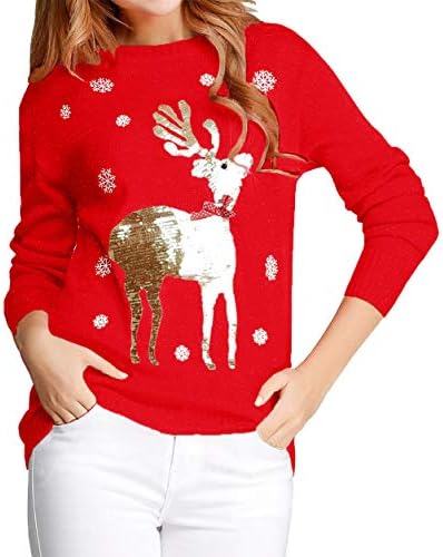 Ugly Christmas Sweater for Women Reindeer