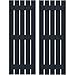 Ekena Millwork ARW401SB519X61OBH Americraft Five 3 Exterior Real Wood Spaced Board-n-Batten Shutters (Per Pair), Starless Night Blue