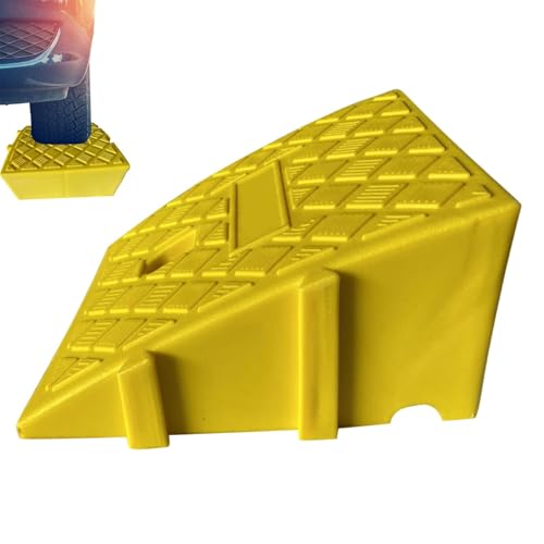 Rampion De Tramo De Coche Resistente - Barandilla De Umbral De PVC Para Callejón Y Acera | Rampion Ligero Portátil Para Scooters, Bicicletas, Motocicletas, Sillas De Ruedas Y Muelle De Cargemen