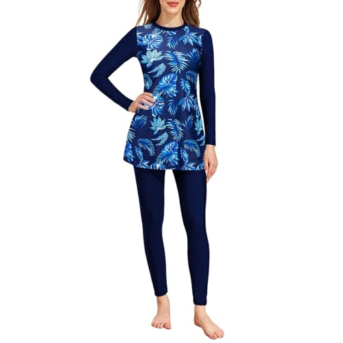 Costume de bain musulman ample avec fente discrète pour éviter le tissu collant