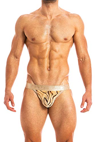 Modus Vivendi Faux Fur Tiger Jockstrap Sand