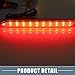 A ABSOPRO Rear Bumper Reflector Fog Brake Tail Light 81920-08010 Red LED for Toyota RAV4 2019-2021 for Toyota Sienna 2011-2020 Plastic Red Lens (Set of 2)