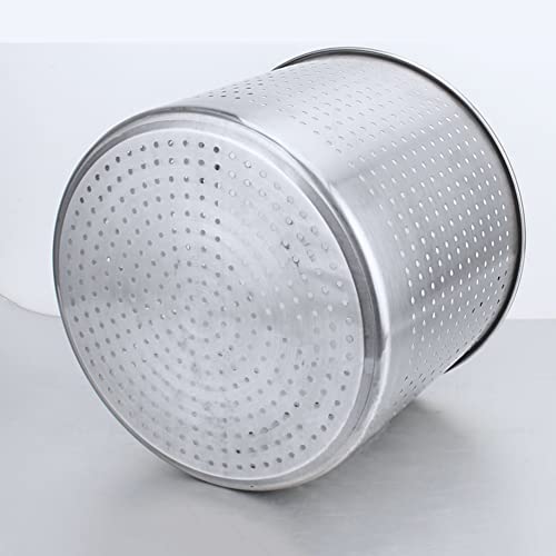 Panier de cuisson vapeur en acier inoxydable durable argenté de 38 cm de diamètre - 5