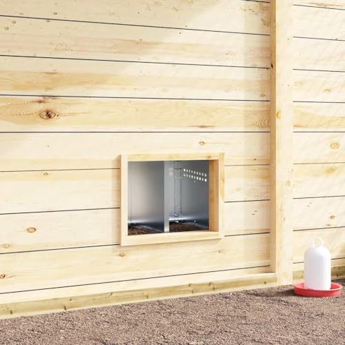 Caja nido para gallinas de acero galvanizado Mangloder resistente para exteriores y establos 3