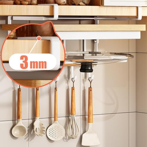 Organizador bajo encimera para optimizar el espacio de tu apartamento y colgar tus utensilios 4