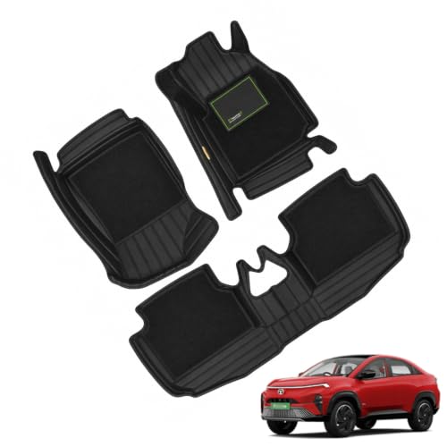Image of EV MASTER 7D Car Floor Mats for Hyundai Creta Hybrid (2026 Onwards) Complete Set | All Weather | Anti-Slip | Luxury Premium Car Mat | Full Coverage | Custom Fitted Car Foot Mats