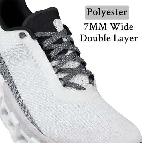 Image of Endoto 2 Pairs Shoe Laces for ON CloudMonster, 7MM Flat Shoelaces Replacement Women Men Sneakers Strings