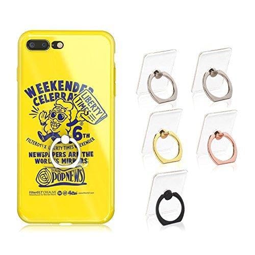 Transparent Cell Phone Ring Holder, Adjustable 360 Degree Rotation and 180°Flip Finger Ring Stand, iPhone and iPad tablet Ring Holder (5 Pack Mix color)