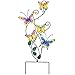 Juegoal 28 Inch Butterfly Garden Stake Decor Metal Wall Art Decoration, Yard Outdoor Ornaments