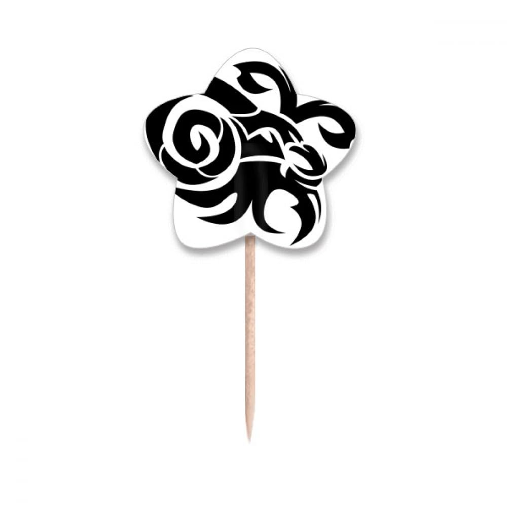 Cure-dents Capricorne drapeaux étoile pour décoration cupcake