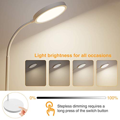Hepside Schreibtischlampe LED,40LED Desk Lamp 3 Farbe und 3 Helligkeit dimmbare bürolampe mit Touch-Steuerung… – Bild 3