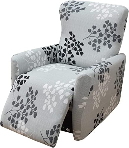 Copripoltrona Relax Reclinabile Highdi 4 Pezzi – Stampa Botanica Fiori Di Pero – Elasticizzato E Lavabile