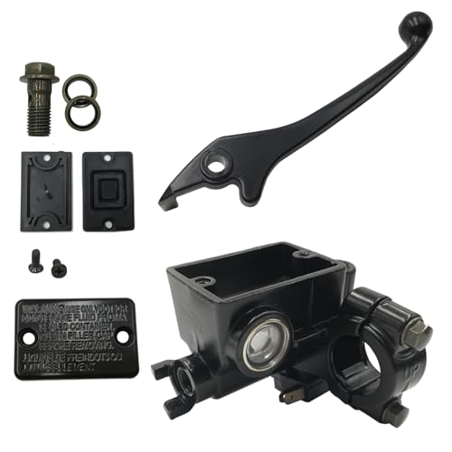 Image of 7 /8 inch 22mm Universal Motorcycle Brake Pump Handlebar Right Hand Brake Master Cylinder Lever Compatible with Dirt Pit Bike ATV Quad Moped Scooter Buggy Go Kart