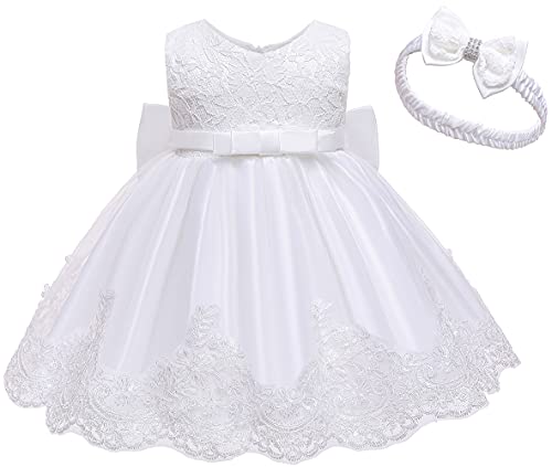 Baby Girls Party Dresses Birthday Wedding Little Flower Girl Formal Dress Bowknot Baptism Tutu Blue Dress For Babies 12 Months #TOP1