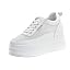 Leather&mesh Upper White-pink