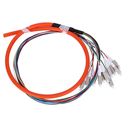 Cabo Pigtail de Fibra, LC/UPC 12-core Multimode Bundle Pigtail para Redes de Área Local de Fibra Ópt