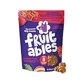 Fruitables Baked Dog Treats, Pumpkin Snacks for Dogs, Low Calorie & Delicious, No Wheat, Corn or Soy, Healthy Puppy Training Treats, Made in the USA, Apple and Crispy Bacon Flavor, 7oz