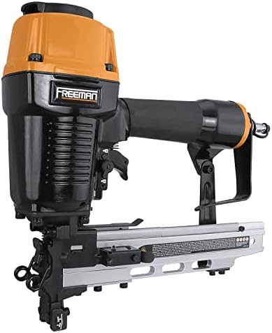 Freeman PFS105 Pneumatic 10.5-Gauge 1-9/16" Fencing Stapler With Adjustable Metal Belt Hook And Case