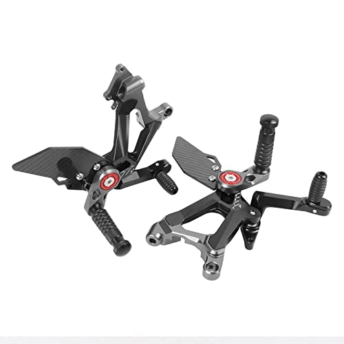 Haonel Rearset Adjustable Cnc Aluminum Footrests Compatible With Ducati Streetfighter V4 V4S 2020-2022 Rear Foot Pegs Motorcycle Aftermarket Parts Accessories #TOP2