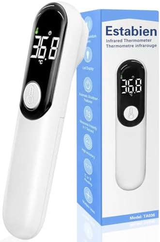 Digital Infrared Thermometer for Adults and Kids with Fever Alarm, Large LED Digits, High Accuracy, 1s Fast Result Accurate Reading Baby Thermometer