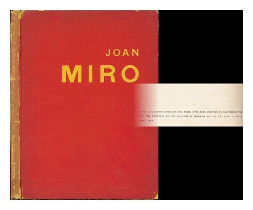 Joan Miro B0007HZKBK Book Cover