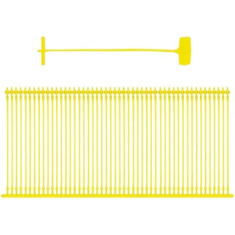 SatsoniK 25000 Pcs 3" (7.5cm) Yellow Tag Gun Barbs (Fasteners) for Regular Price Labels Clothing Tagging Attachers (3" Yellow 25000 Pcs) Cover