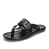 Material superior: cuero Sandalias y Chanclas para Hombre Zapatillas Ropa de Hombre Sandalias y Zapatillas Aletas para Hombre, 42