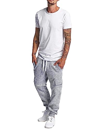 Southpole Men's Active Fleece Cargo Jogger Pants3