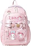 Vivixilan Mochila Kawaii, resistente à água, respirável com vários bolsos, adequada para viagens e como presente de aniversário, Rosa 10, Medium, Kawaii, fofa