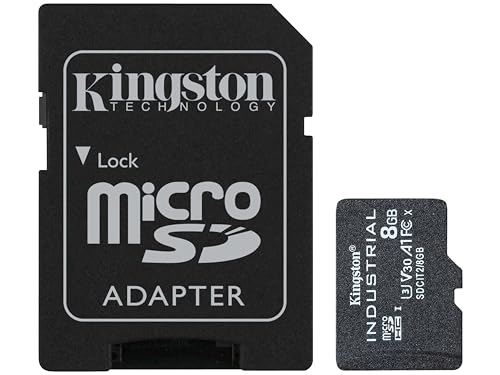 Kingston Industrial microSD - 8Go microSDHC Industrial C10 A1 pSLC carte + adaptateur SD - SDCIT2/8GB