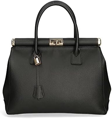 Chicca Borse Borsa Donna a Mano Pelle con Tracolla Bauletto