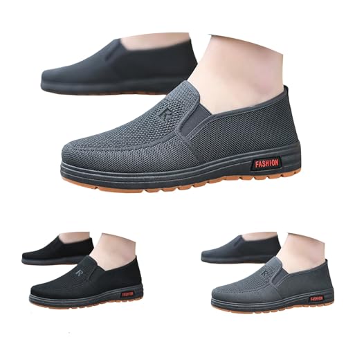 Men's Slip on Walking Shoes Mesh Comfortable Wide Width Arch Support Sport Shoes Lightweight Non-Slip Breathable Casual Loafer3