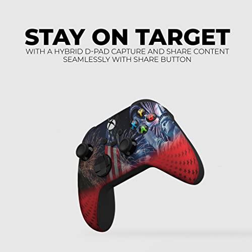 Dreamcontroller Original Xbox Wireless Controller Special Edition Customized Compatible With Xbox One S/X, Xbox Series X/S & Windows 10 Made With Advanced Hydrodip Print Technology(Not Just A Skin) #TOP4