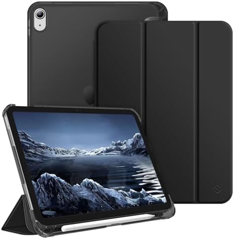 Fintie Hülle für iPad (A16) 11./10. Generation (2025/2022) mit Stifthalter | Für iPad 11/10.9 Zoll, ultradünne, leichte Schutzhülle, Hart-PC Transparente Rückseite, Auto Schlaf/Wac