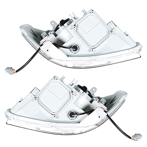 Gxywady Headlight Assembly Replacement For 2007-2011 Toyota Yaris Sedan Halogen Projector Headlamp Headlights Pair Left And Right Side #TOP4