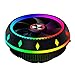 TWH Ventola di raffreddamento ad aria CPU a basso rumore Ventola di raffreddamento del radiatore RGB LED CPU Fan Colore emitting Mute Universale CPU Fan UFO-tipo Radiatore