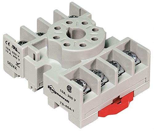 SCHNEIDER ELECTRIC 70-464-1 Relay Socket, Standard, Octal, 8 Pin, 2.12" L