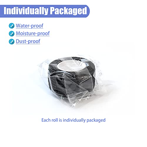 Gondiane 9 Pack 1" x 5 Yards Self Adhesive Bandage Wrap Self Stick Wrap for Ankle, Wrist, Finger, Sports, Breathable Cohesive Vet Tape for Pets (Black) - Image 8