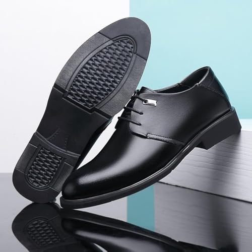 Men’s Elevator Dress Shoes Lace-Up Patent Leather s Height Increasing Formal Wedding Business Shoes4