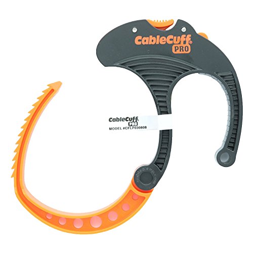 Cable Cuff PRO (4 Pack: 4X Large 3 Inch Diameter) Adjustable, Reusable, Cable Tie Replacements for Extension Cords or Electronics