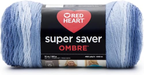 Image of RED HEART E305.3962 Super Saver Ombre Yarn, Vineyard (Pack of 12)