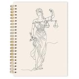 Qabliqo Lawyer Gifts Spiral Notebook Journal 5.5x8.3, Lawyer Attorney Gifts for Female Women Notebooks for Note Taking