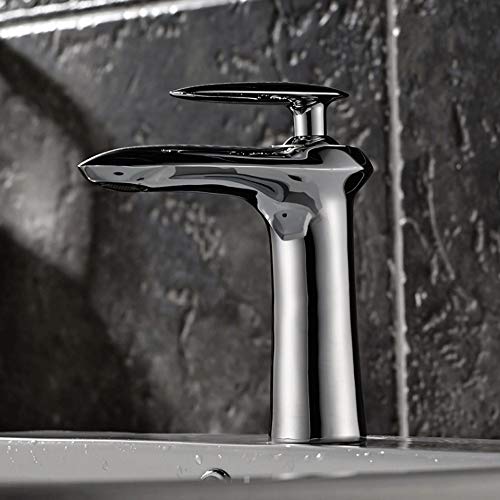Robinet de salle de bain monotrou anti-éclaboussures avec jet doux pour le confort de la famille