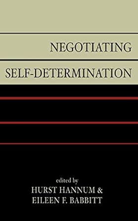 Negotiating Self-Determination book cover