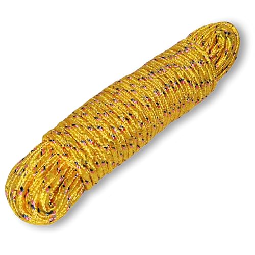 Corda Trançada Nylon 5mm 10m Multiuso Paracord Atividades Ao Ar Livre Camping Escalada Acessório De Barraca Viagem Esporte Reforçada Durável Carga Transporte Barrigueira Amarração Varal Kit (1)