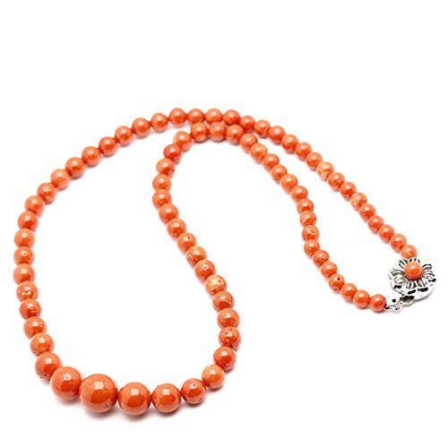 [K.jewel] 訳あり 桃色珊瑚 サイズグラデーション ネックレス 48cm さんご サンゴ シンプル 大ぶり レディースのサムネイル