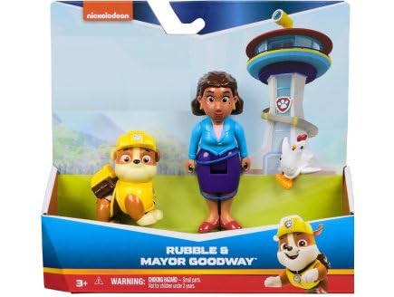 cavernedesjouets Coffret pour Pat Patrouille Chien Ruben + Madame goodway + Poule galinetta - Set 3 Figurines + 1 Carte Tigre