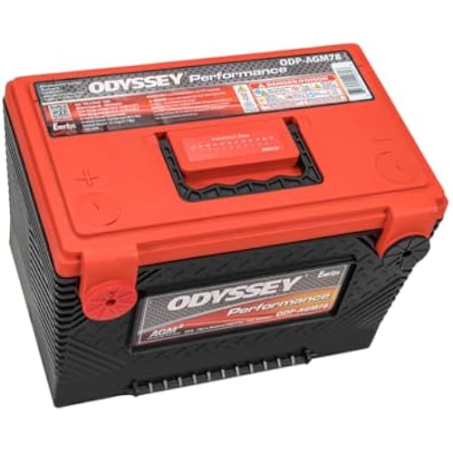 Odyssey Battery, Performance Series, AGM, 12V, 1500 Cranking amps, Side Threaded Terminals, 10.80 in L x 7.40 in H x 6.80 in W, Each