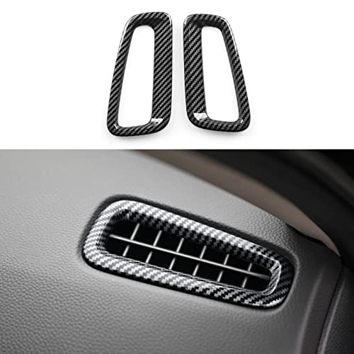 Image of Car A /C Air Vent Outlet Cover Decals for 2022-2026 Honda Civic 11th Gen Accessories ABS Carbon Fiber Stickers
