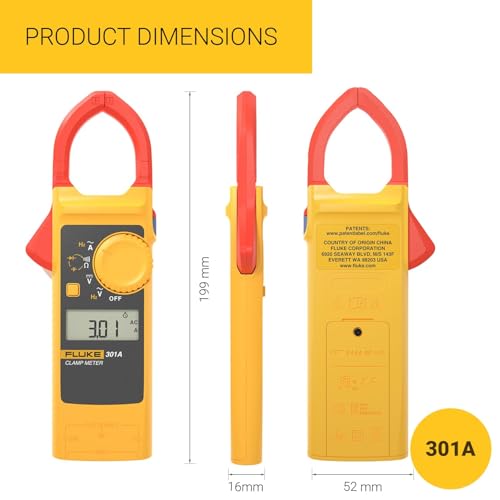Image of FLUKE 301A - 400A AC - SLIM & COMPACT CLAMP METER (without Test Leads)